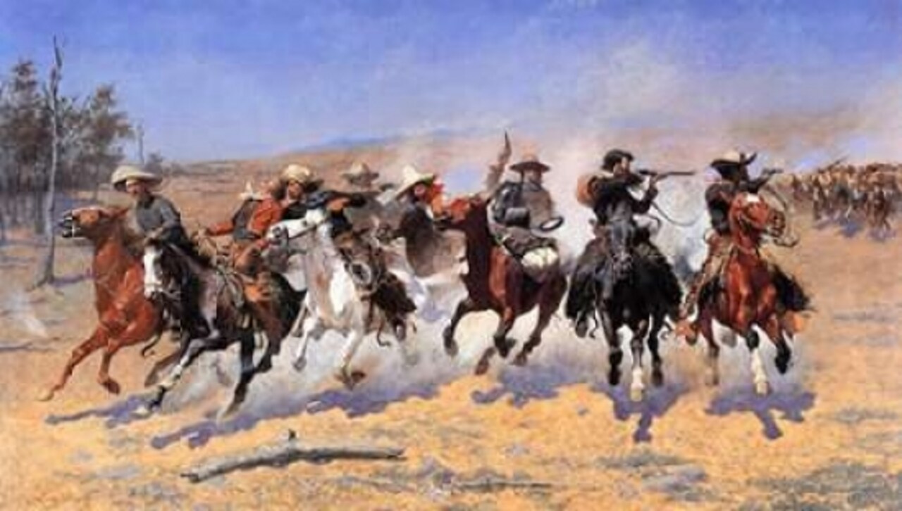 A Dash For Timber Poster Print by  Frederic Remington - Item # VARPDX374062